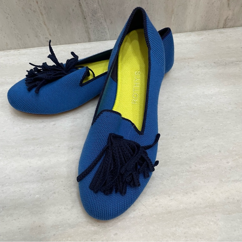 BNIB Rothy’s Merino Loafer 6.5 electric blue